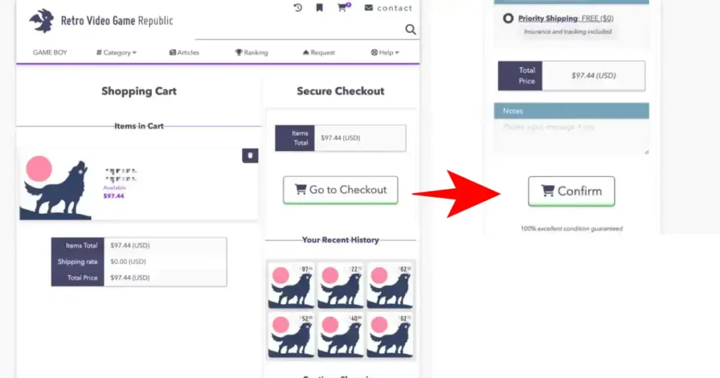 Retro Video Game Republic go to check out y confirm